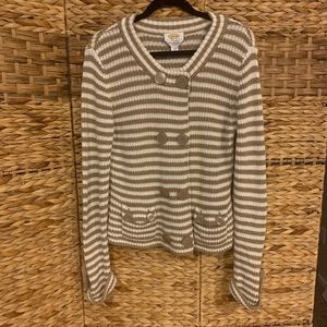 🤯🖤 Talbots petites Snap on ribbed cardigan